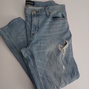 Express Girlfriend Mid Rise Distressed Denim Jeans Sz 10